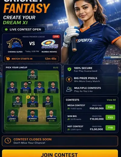 Tigre777bet (tiger 777 bet) fantasy cricket & matchday visual 3